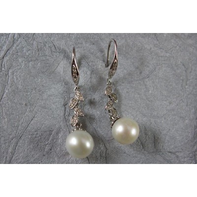 Pearl Drops with Diamonds